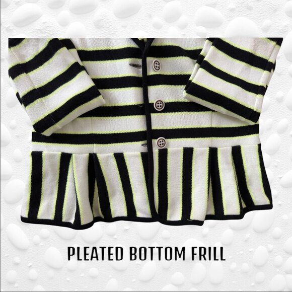 **Very Cute & Cozy Striped Knitted Jacket - Style & Co, Size Medium** - Picture 2 of 9